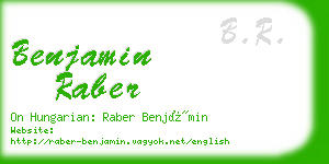 benjamin raber business card